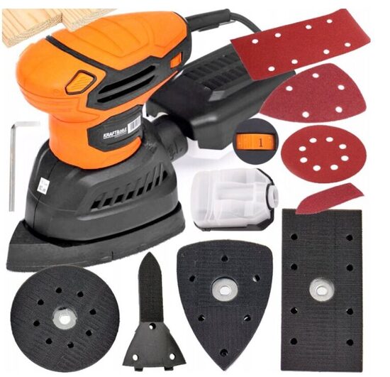 Ekscentrinis šlifuoklis 3in 1, 1400 W